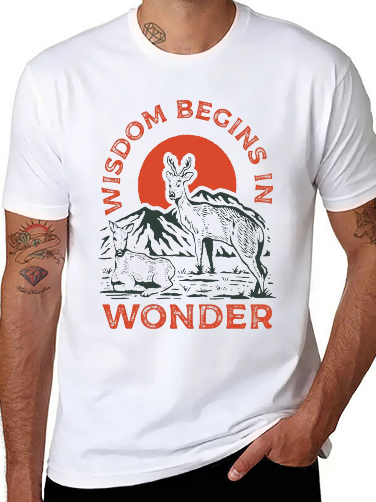 Wisdom Begins in Wonder Graphic Tee product image 7