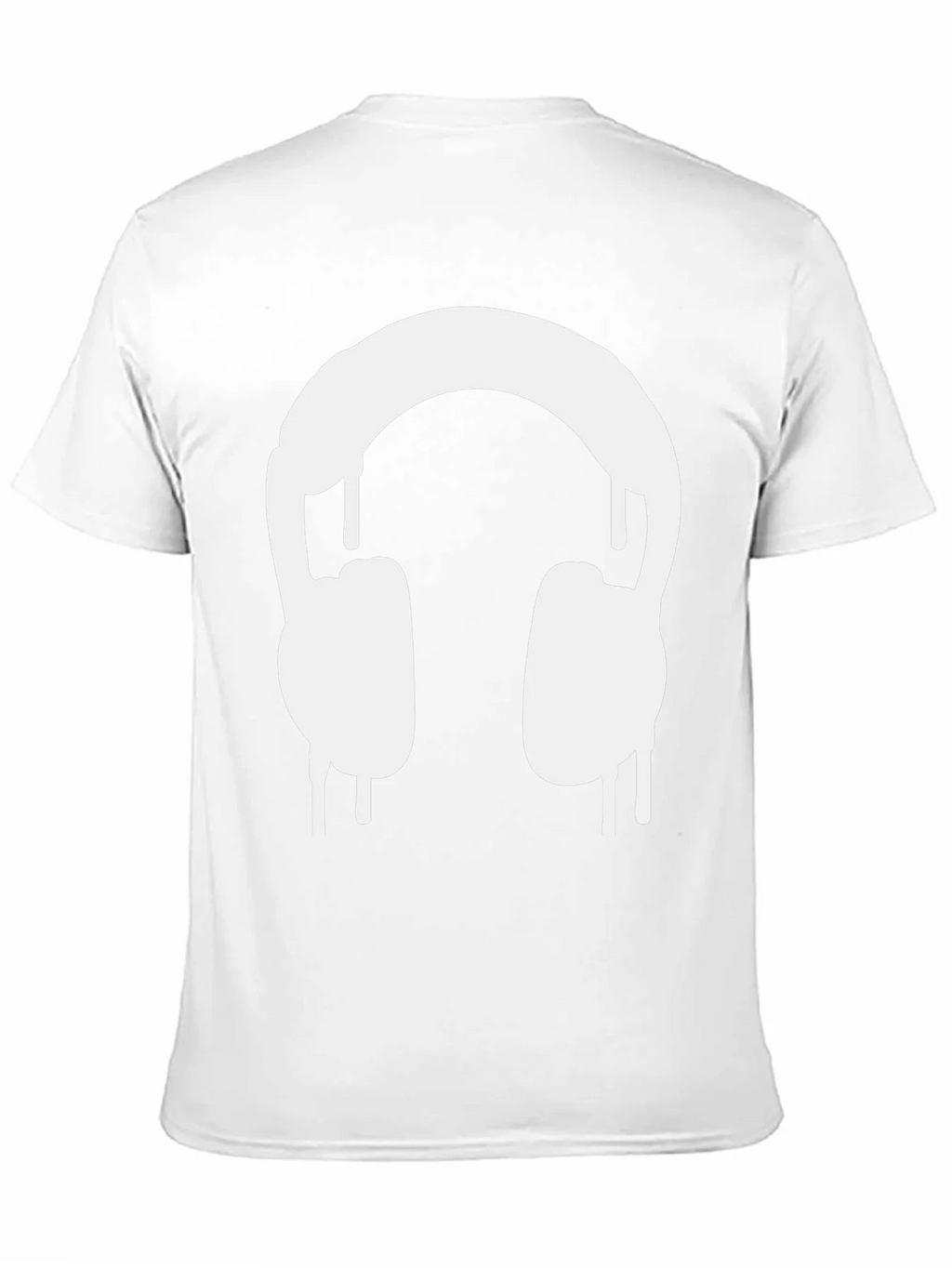 Cool Black Tee with Dripping Headphones Design product image 8