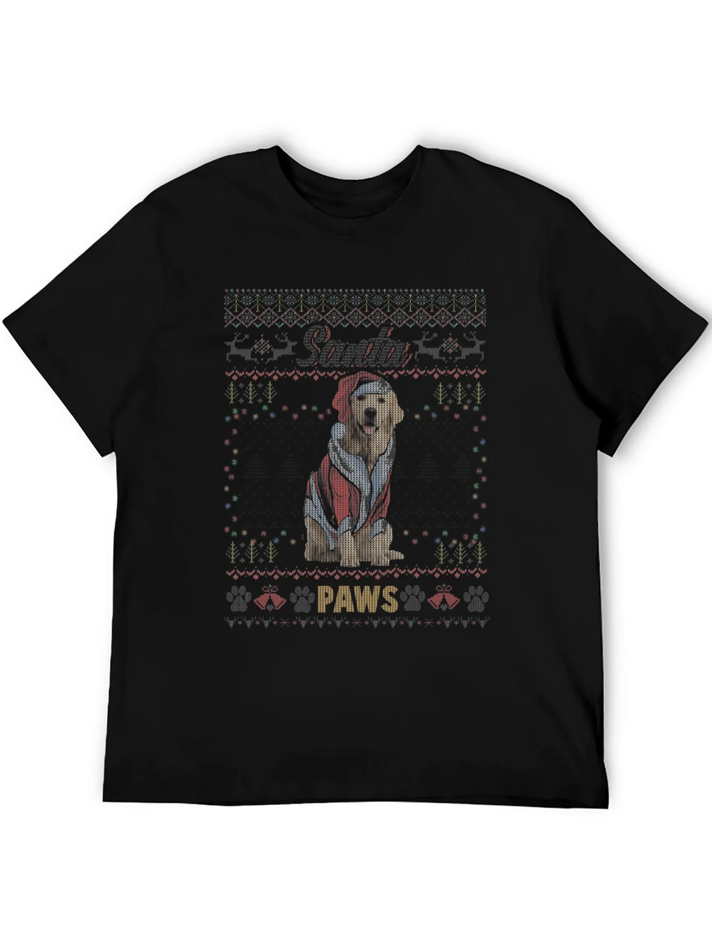 Santa Paws Dog Christmas T-Shirt product image 5