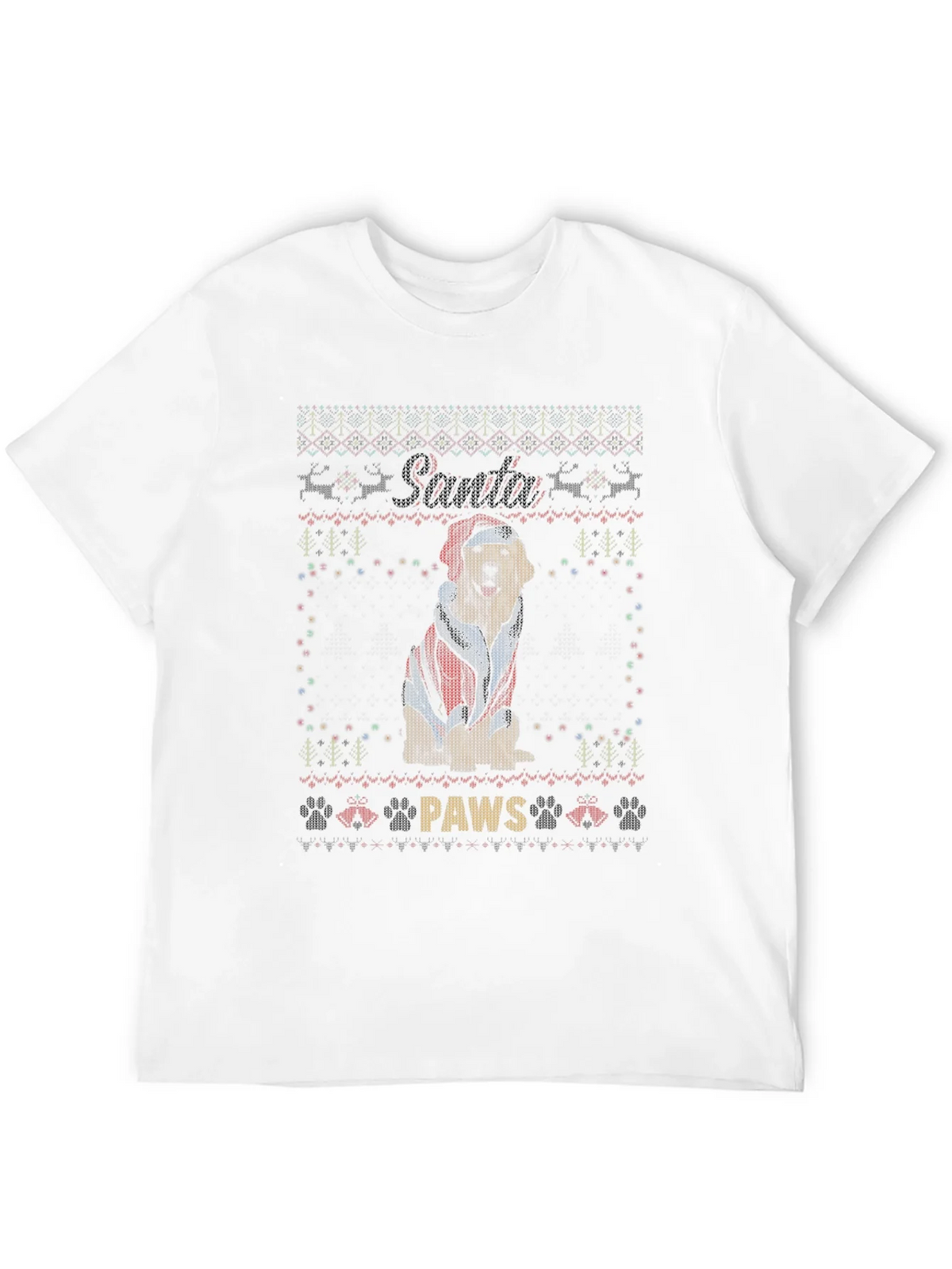 Santa Paws Dog Christmas T-Shirt product image 11