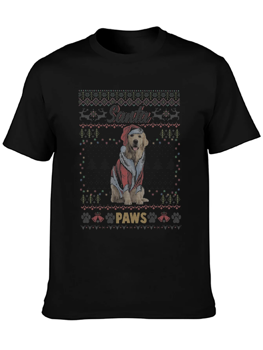 Santa Paws Dog Christmas T-Shirt product image 3