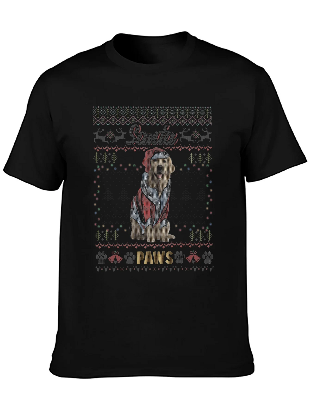 Santa Paws Dog Christmas T-Shirt product image 3