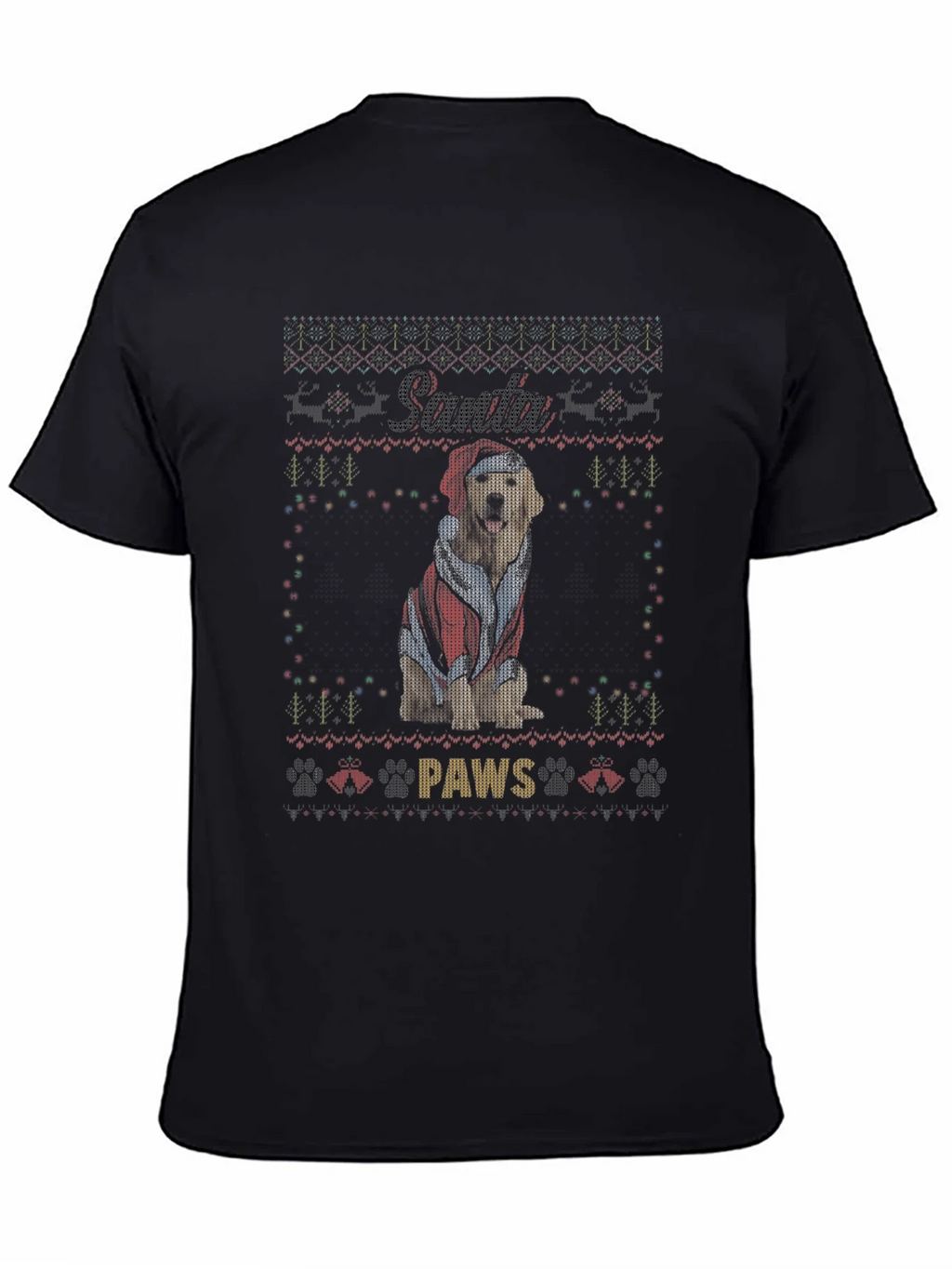 Santa Paws Dog Christmas T-Shirt product image 4