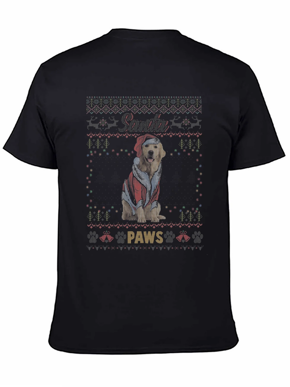 Santa Paws Dog Christmas T-Shirt product image 4