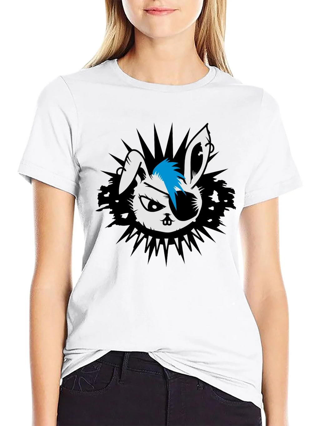 Punk Rock Rabbit Graphic T-Shirt product image 5
