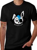 Punk Rock Rabbit Graphic T-Shirt product image 1