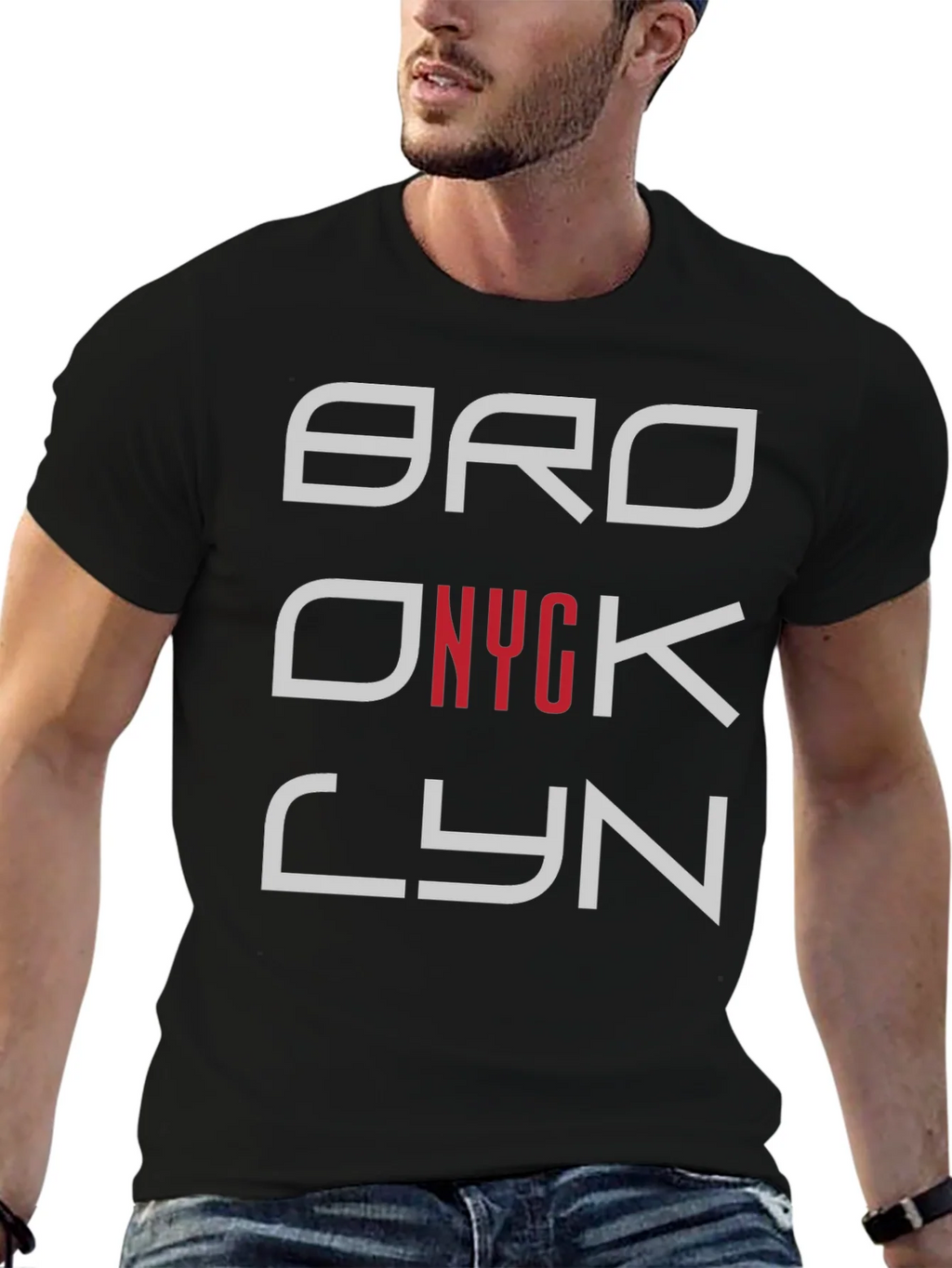 Brooklyn NYC Graphic Tee - Stylish Mens Black T-Shirt product image 6
