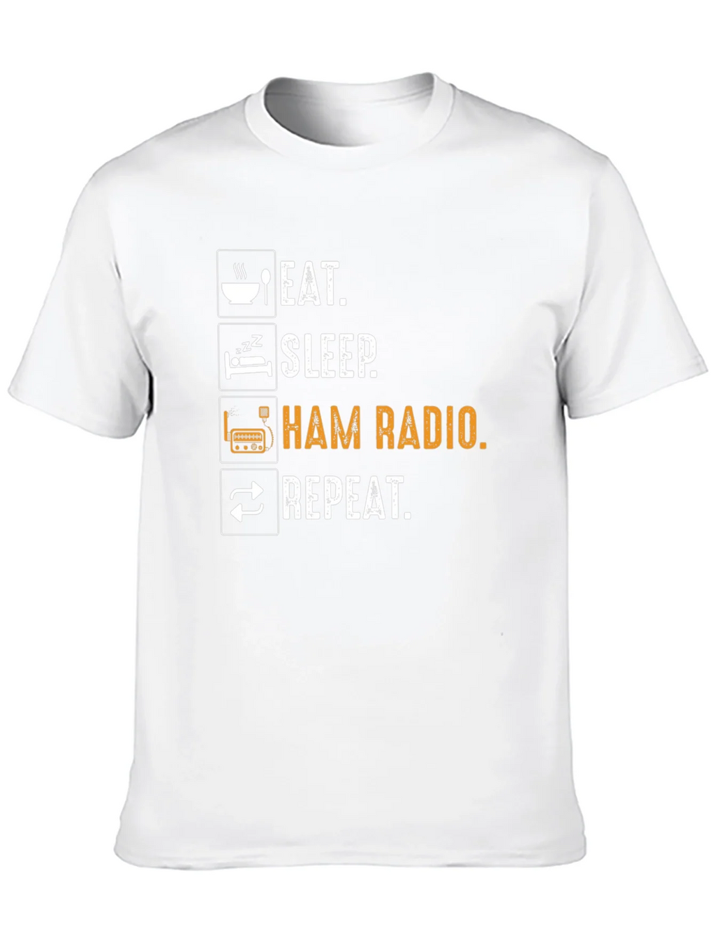 Eat Sleep Ham Radio Repeat T-Shirt - Black product image 4