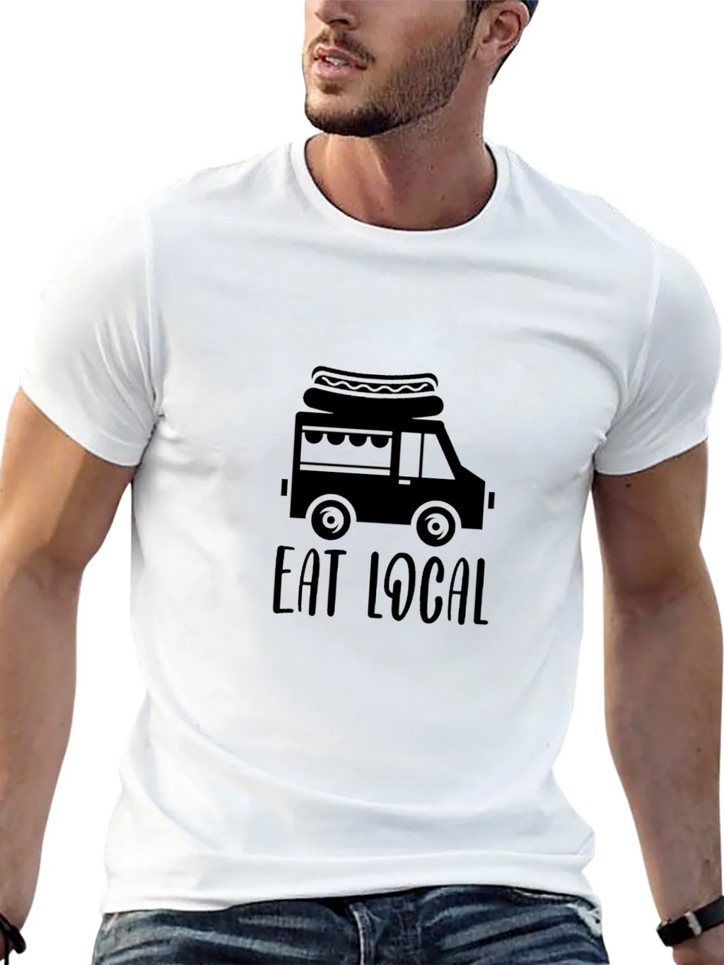 Eat Local Food Truck Graphic T-Shirt product image 8