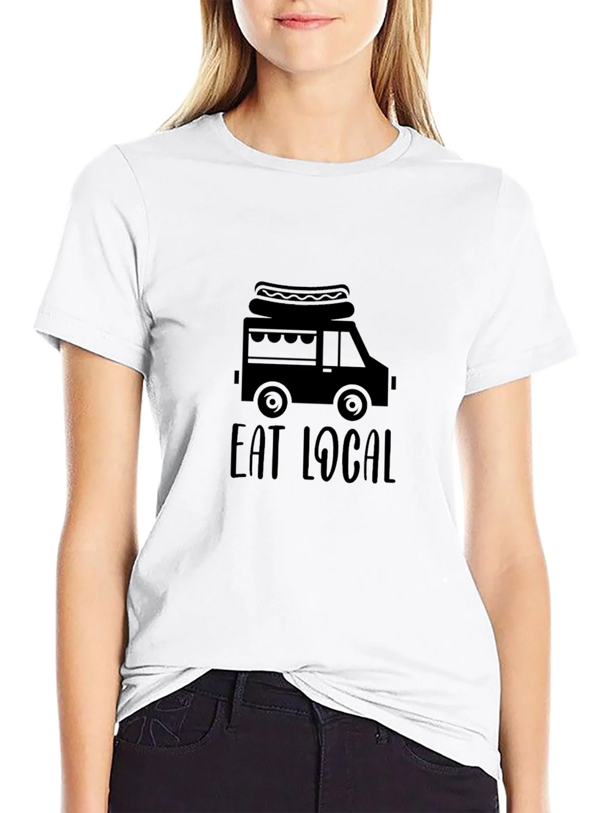Eat Local Food Truck Graphic T-Shirt product image 5