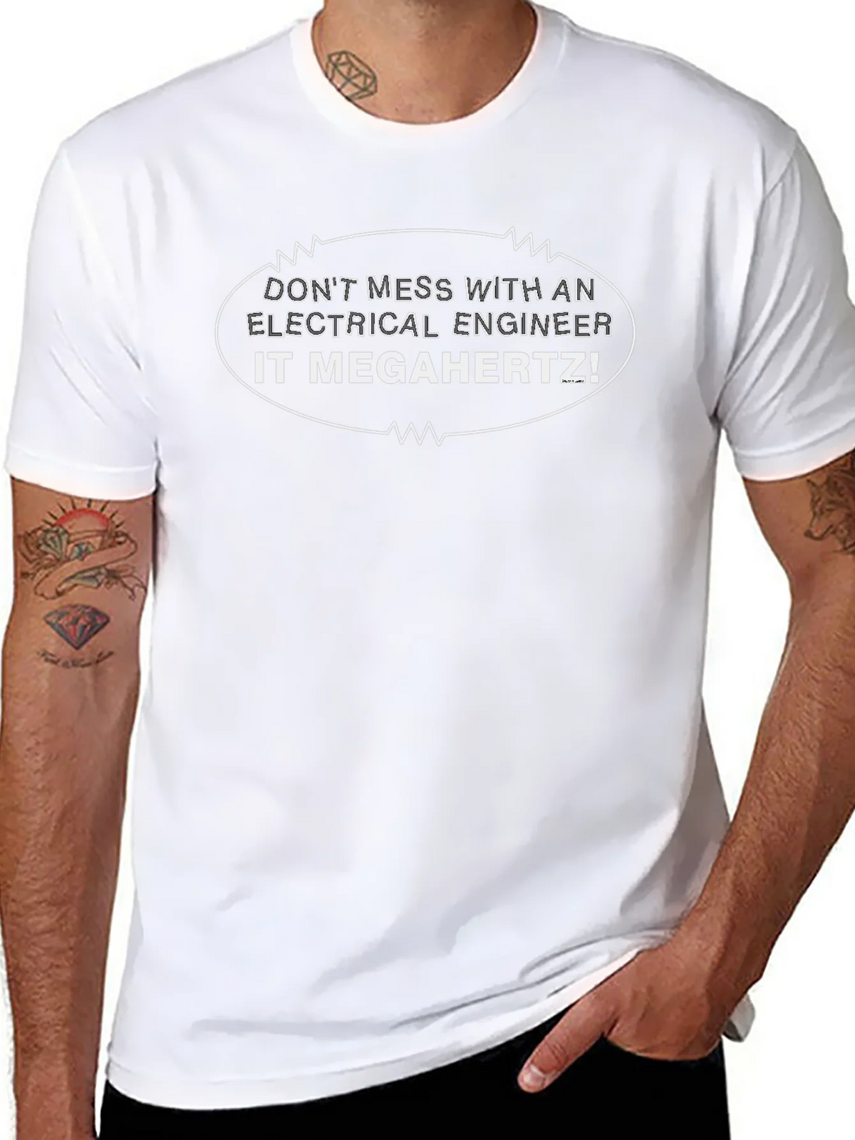 Electrical Engineer It Megahertz Funny T-Shirt product image 7