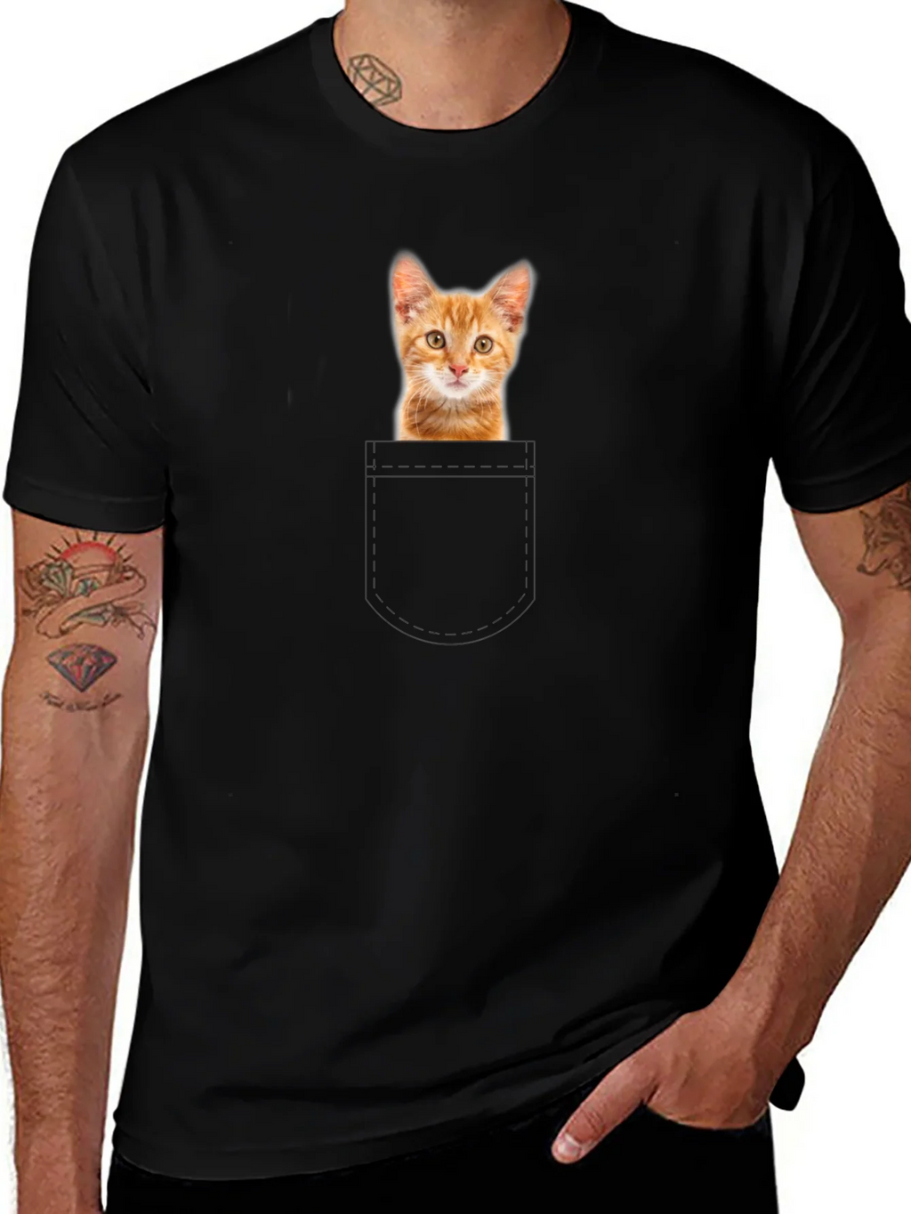 Ginger Kitten Pocket T-Shirt product image 1