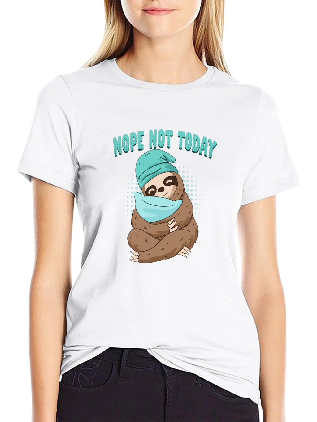 Nope Not Today Sloth T-Shirt product image 8