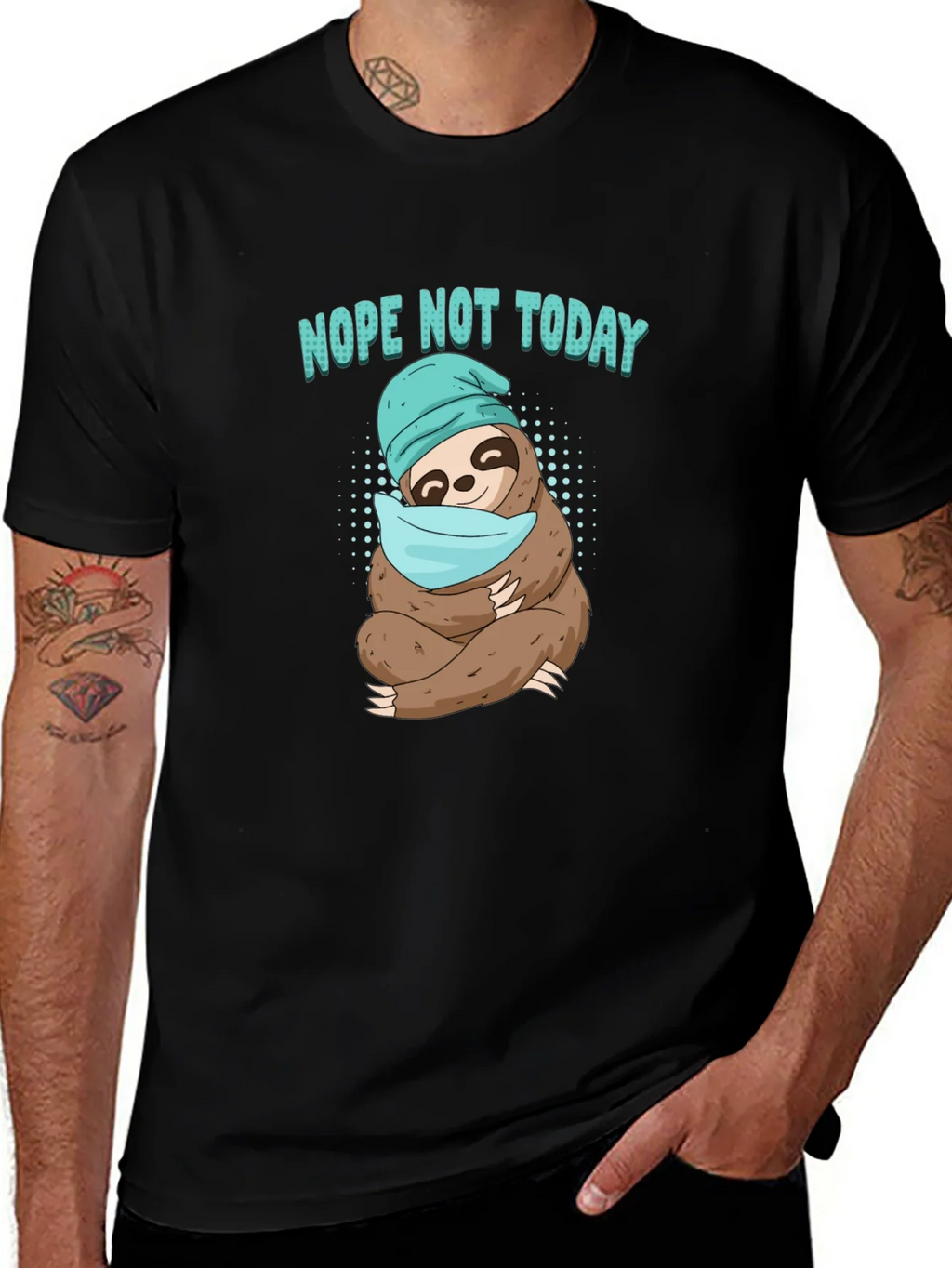 Nope Not Today Sloth T-Shirt product image 1