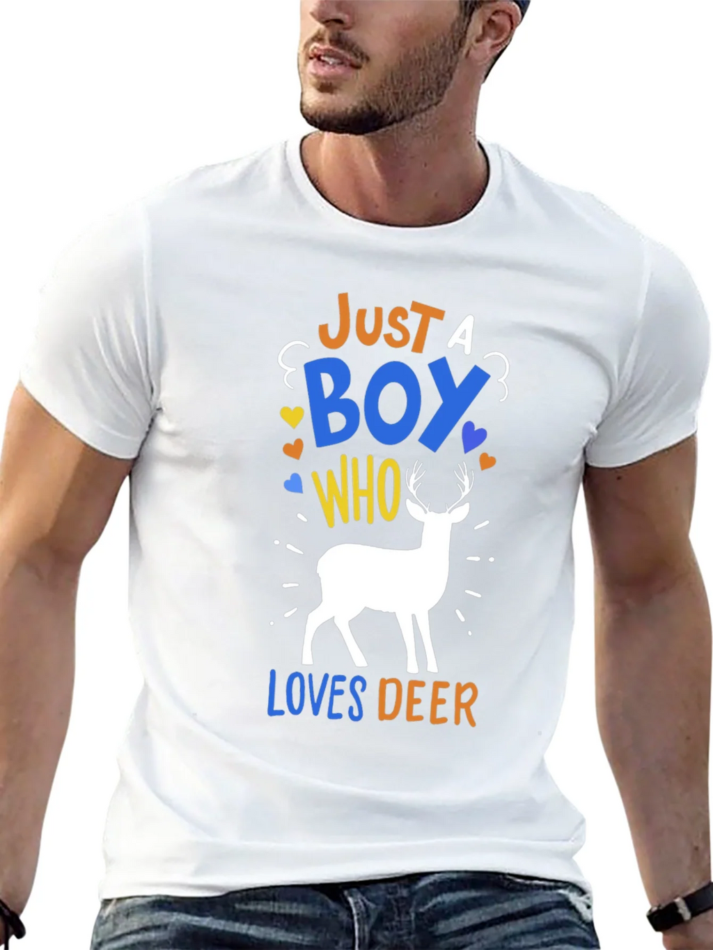 Just A Boy Who Loves Deer T-Shirt product image 11