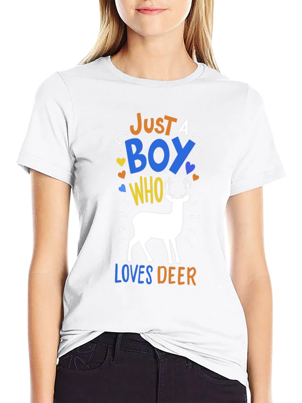 Just A Boy Who Loves Deer T-Shirt product image 7