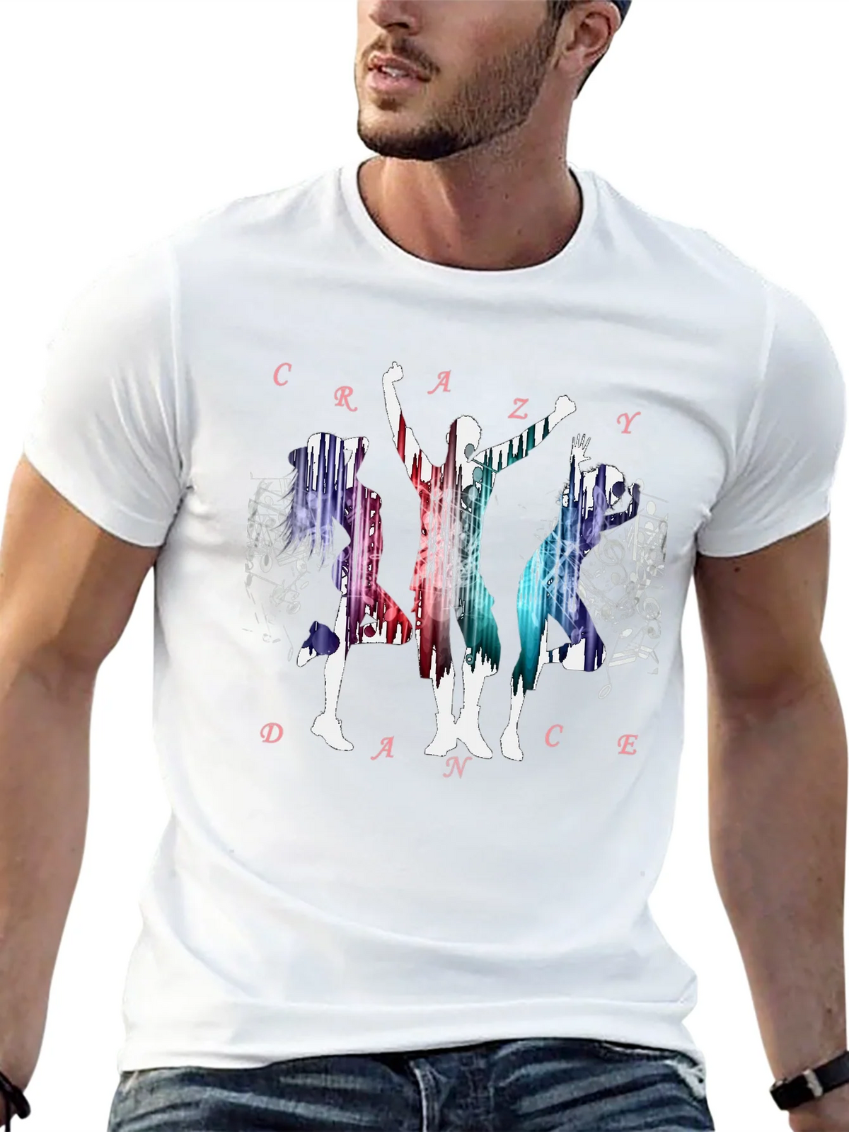 Crazy Dance Graphic T-Shirt - Black product image 12