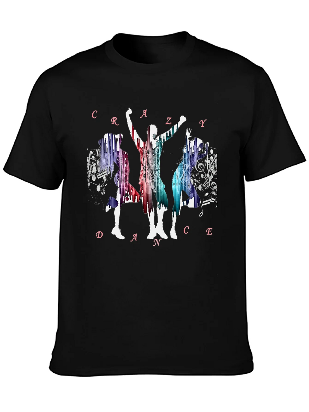 Crazy Dance Graphic T-Shirt - Black product image 3