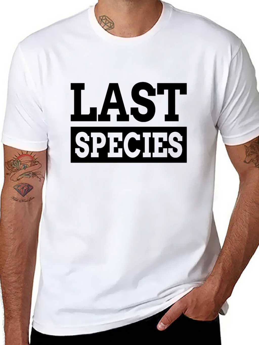Last Species Graphic Black T-Shirt product image 7
