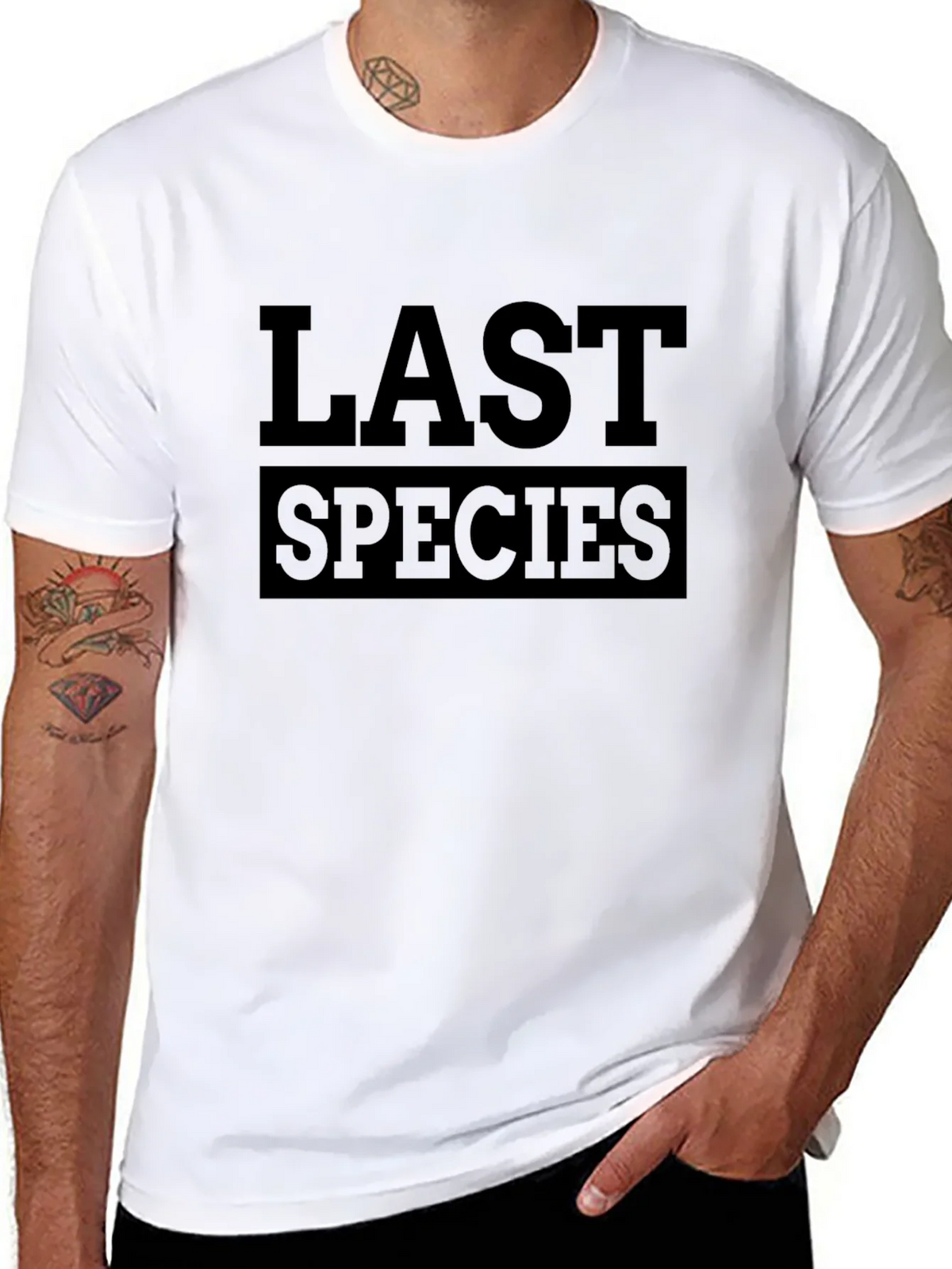 Last Species Graphic Black T-Shirt product image 7