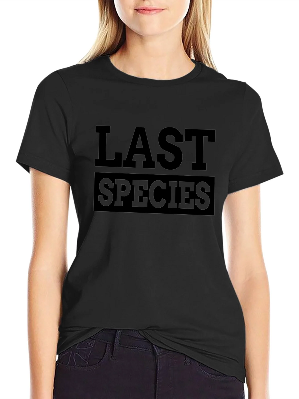 Last Species Graphic Black T-Shirt product image 2