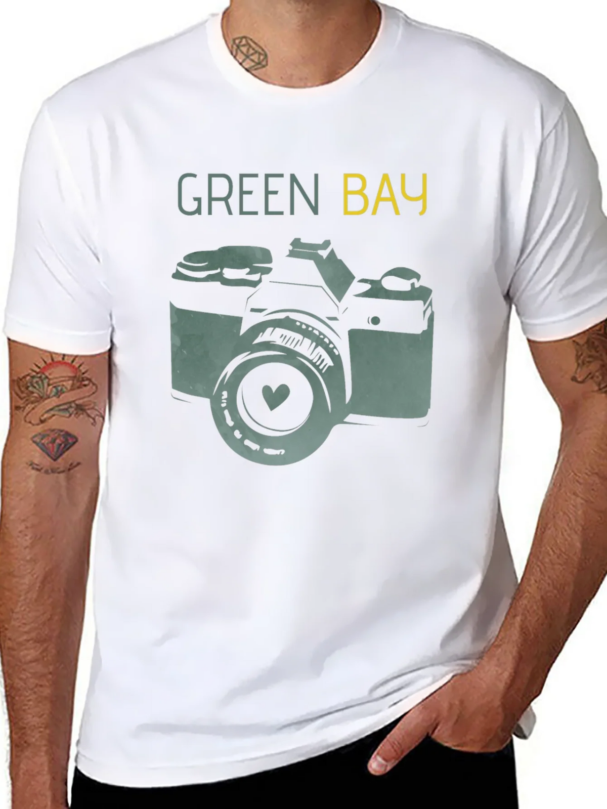 Green Bay Camera T-Shirt - Retro Style product image 4