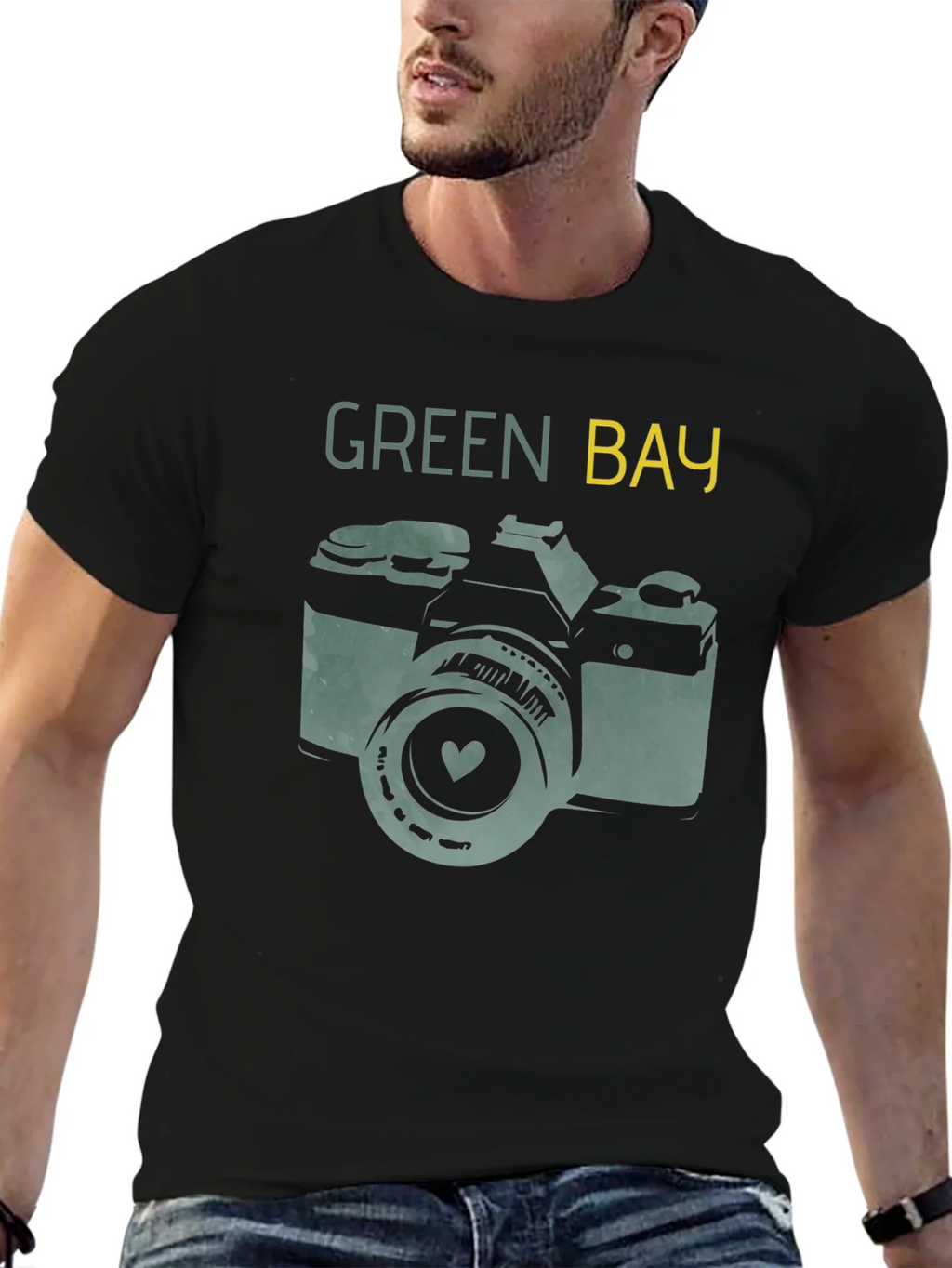 Green Bay Camera T-Shirt - Retro Style product image 3