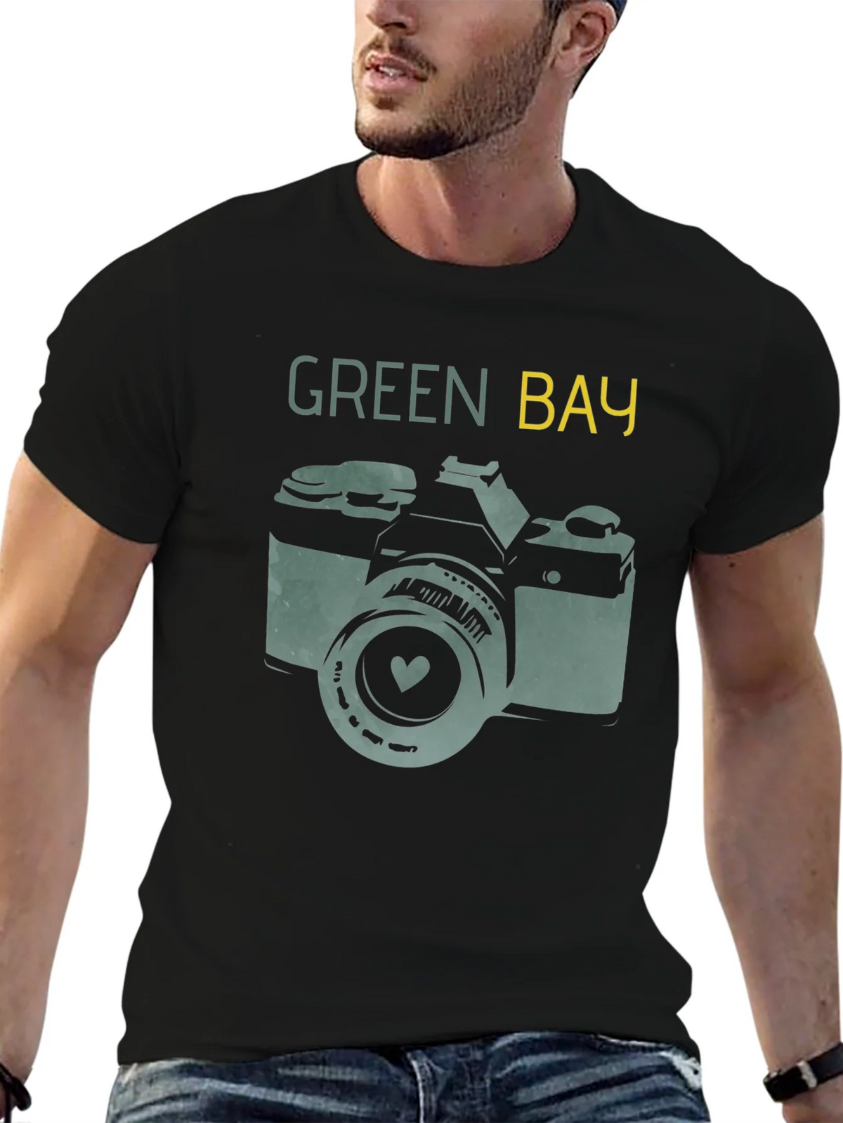 Green Bay Camera T-Shirt - Retro Style product image 3