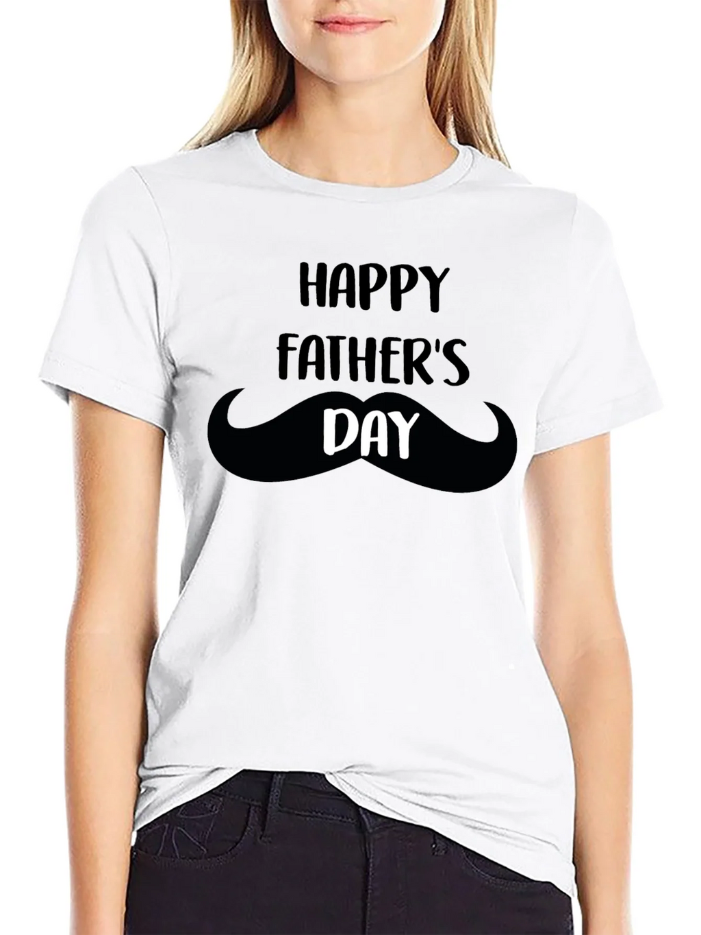 Happy Fathers Day Mustache T-Shirt product image 7