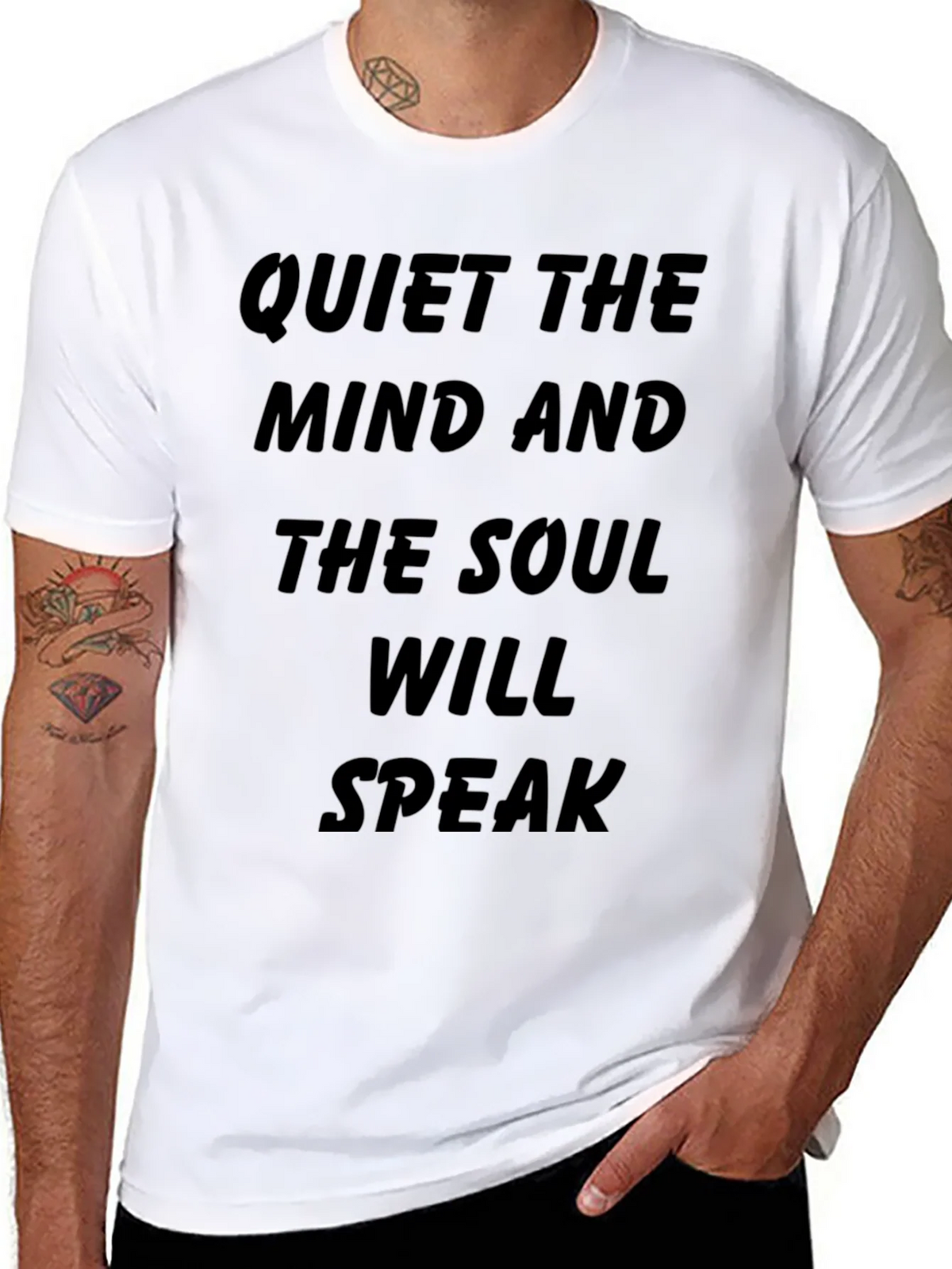 Quiet the Mind Graphic Tee - Black product image 6