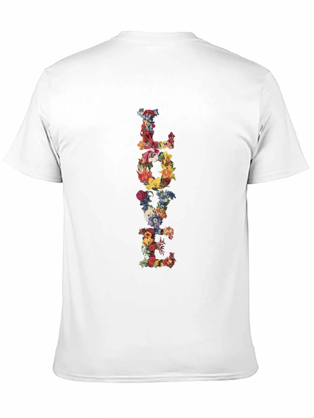 Floral LOVE Black T-Shirt Graphic Tee product image 10