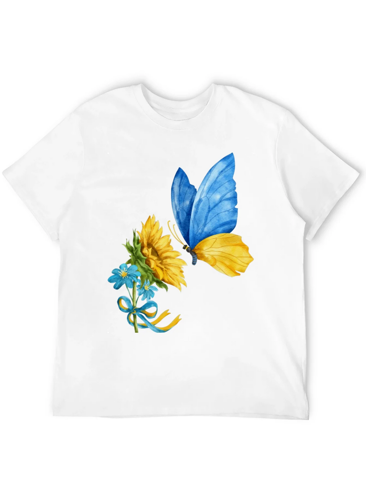 Ukraine Butterfly Sunflower Graphic Tee product image 1