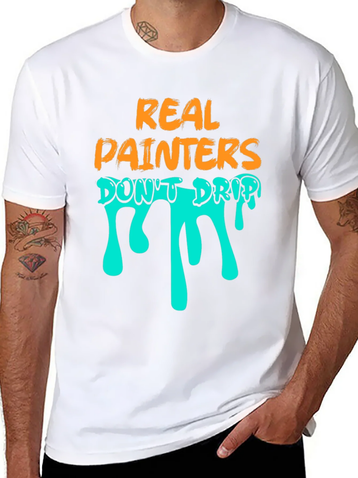 Real Painters Dont Drip T-Shirt product image 7