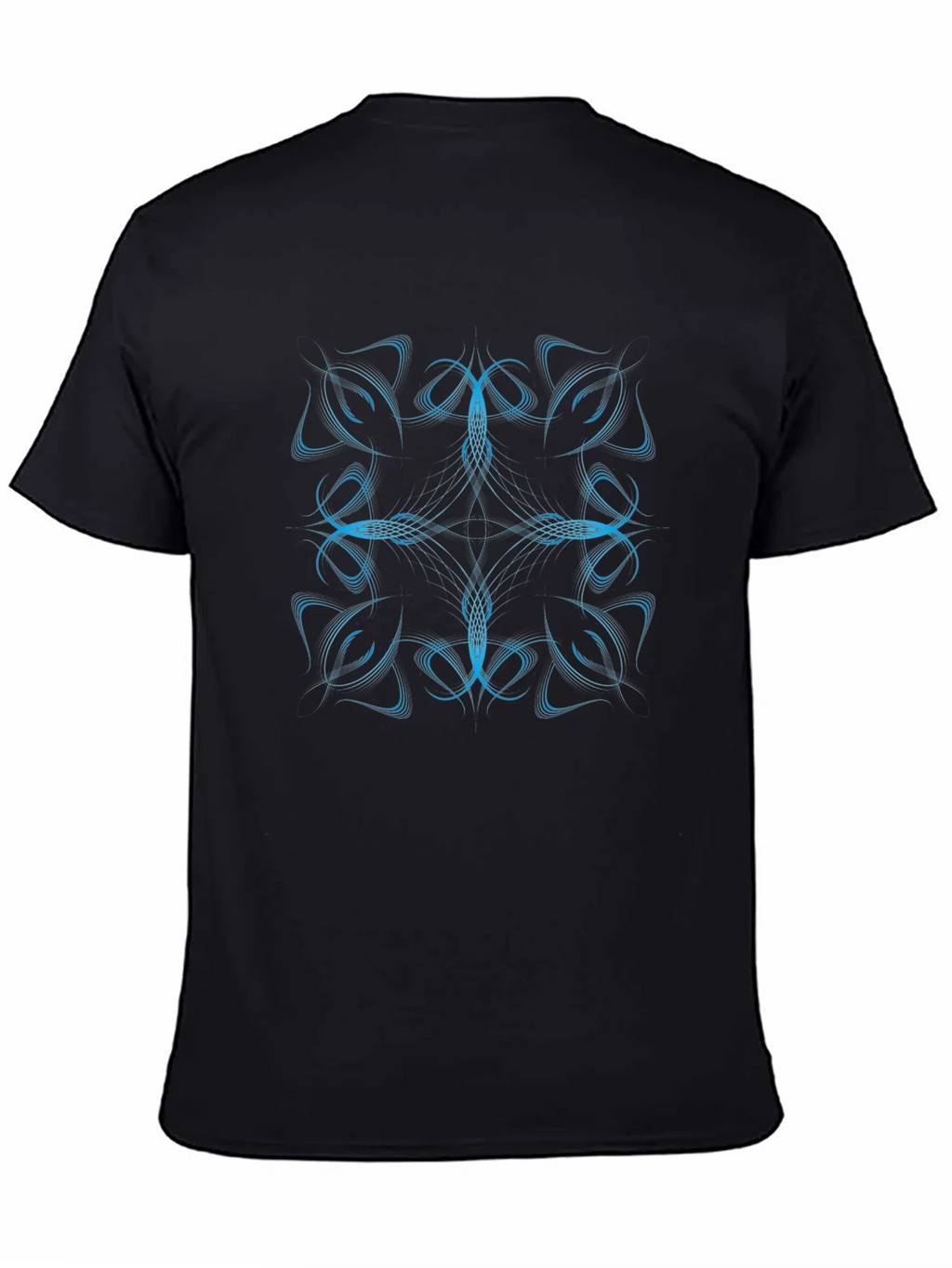 Abstract Design Black T-Shirt product image 4