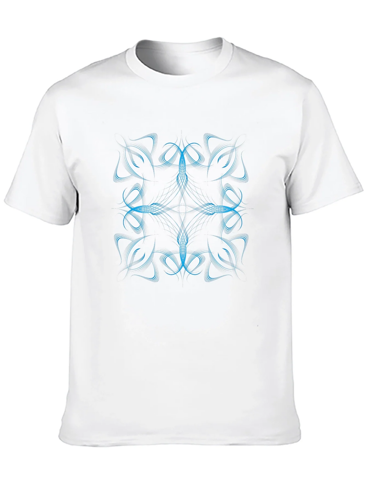 Abstract Design Black T-Shirt product image 9