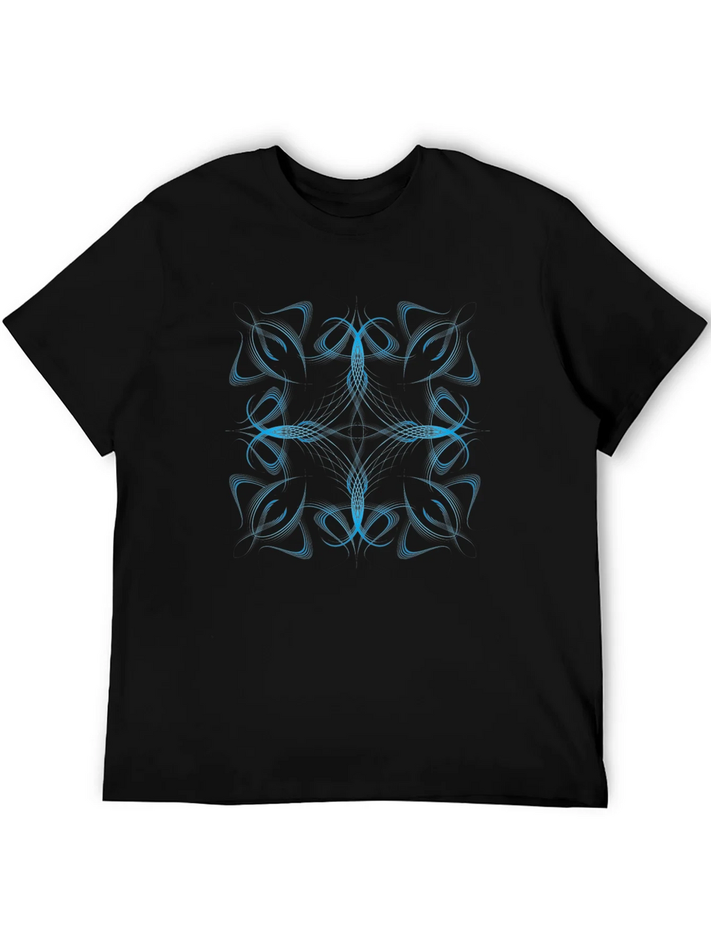 Abstract Design Black T-Shirt product image 5