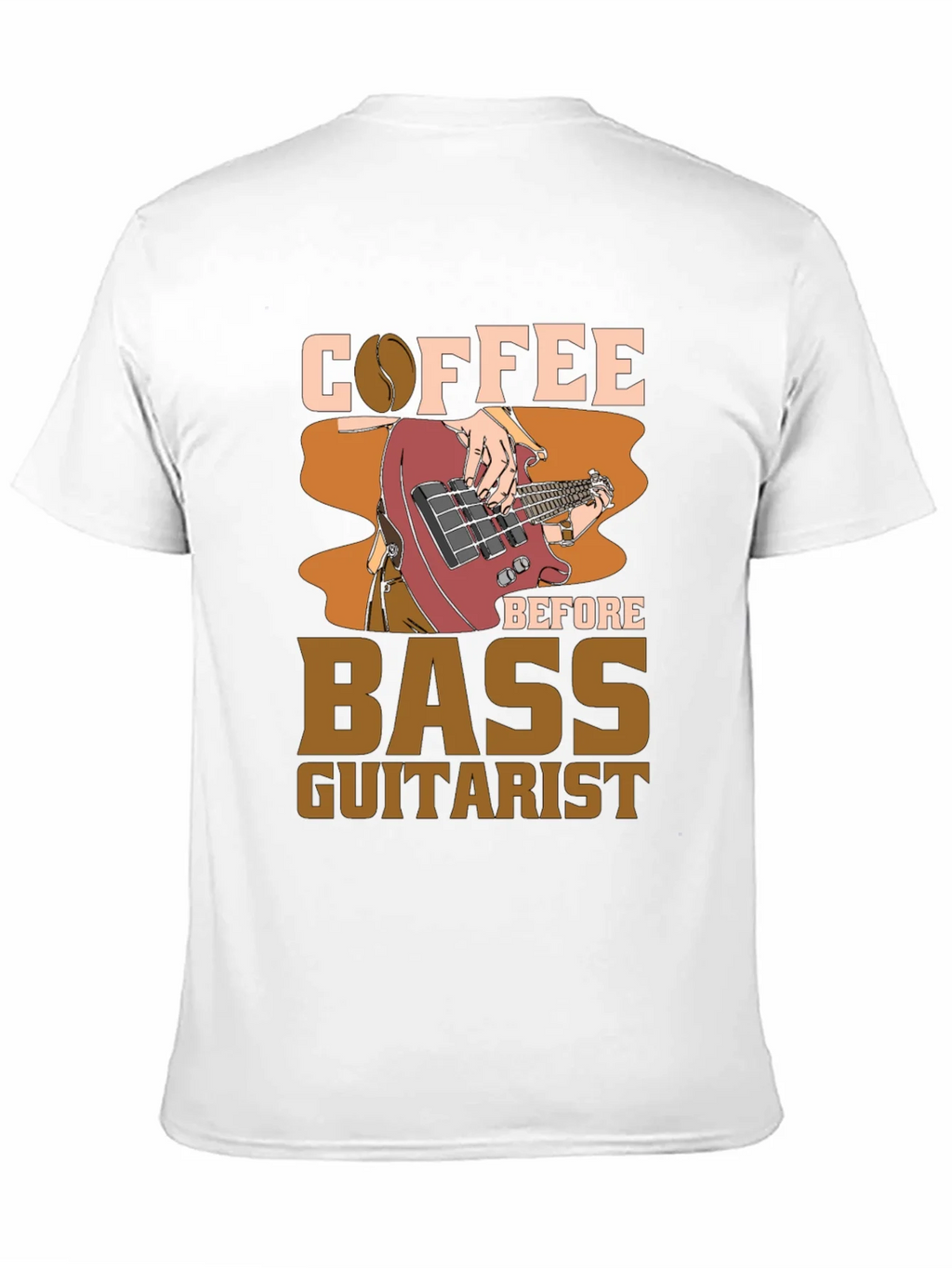 Coffee Before Bass Guitarist Black Tee product image 5