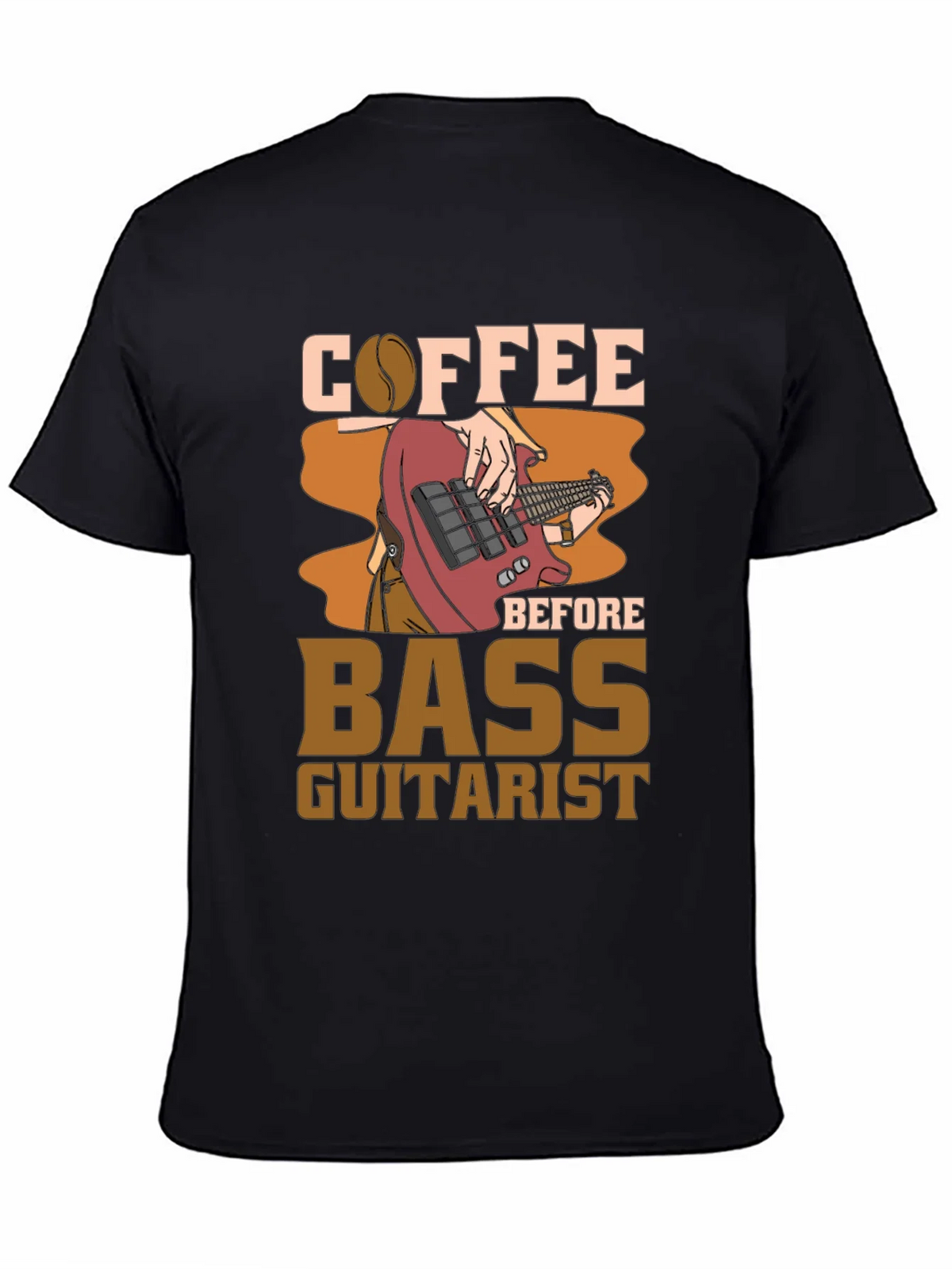 Coffee Before Bass Guitarist Black Tee product image 3