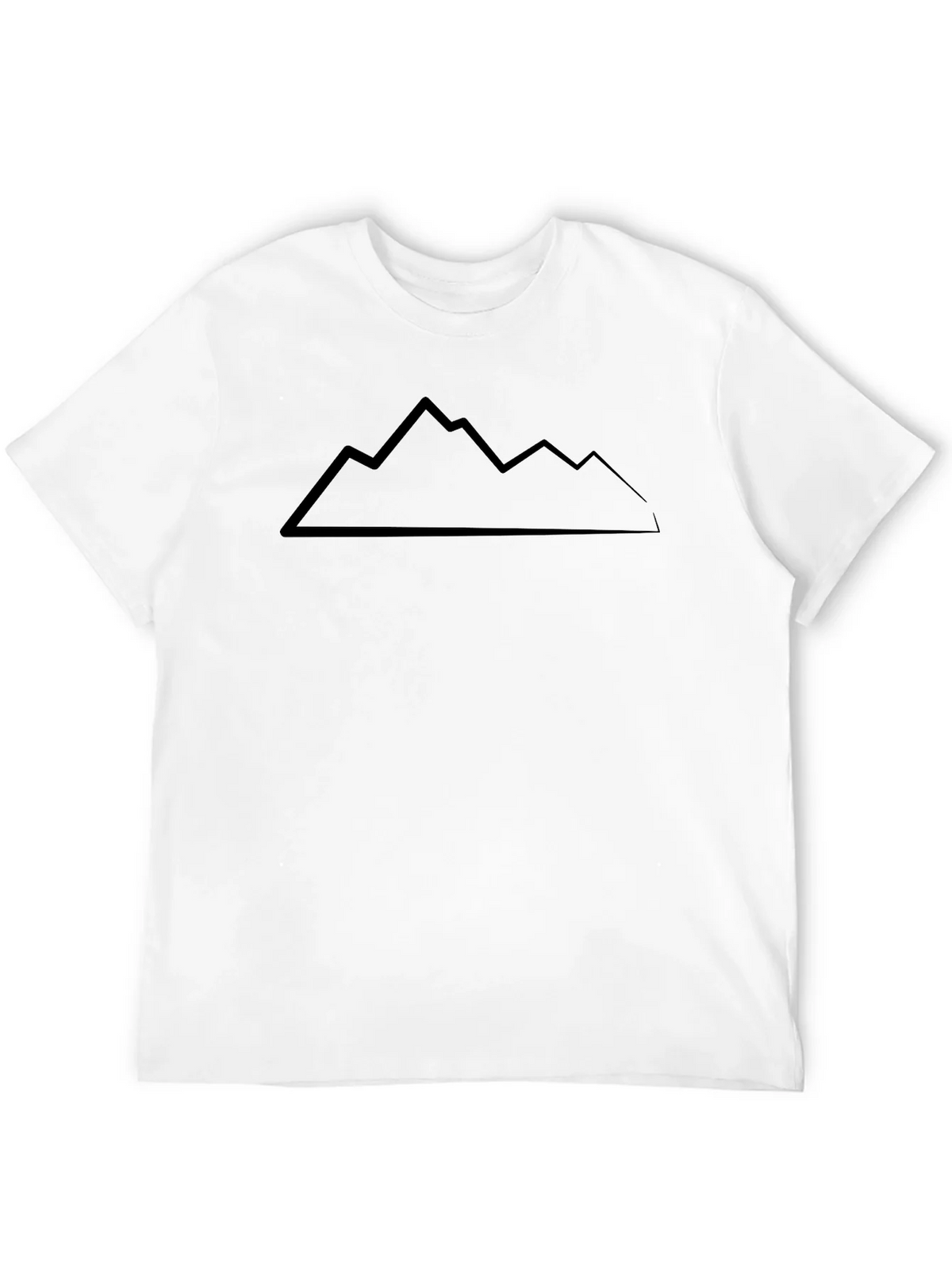 Mountain Peaks Graphic Tee - Black Cotton T-Shirt product image 11