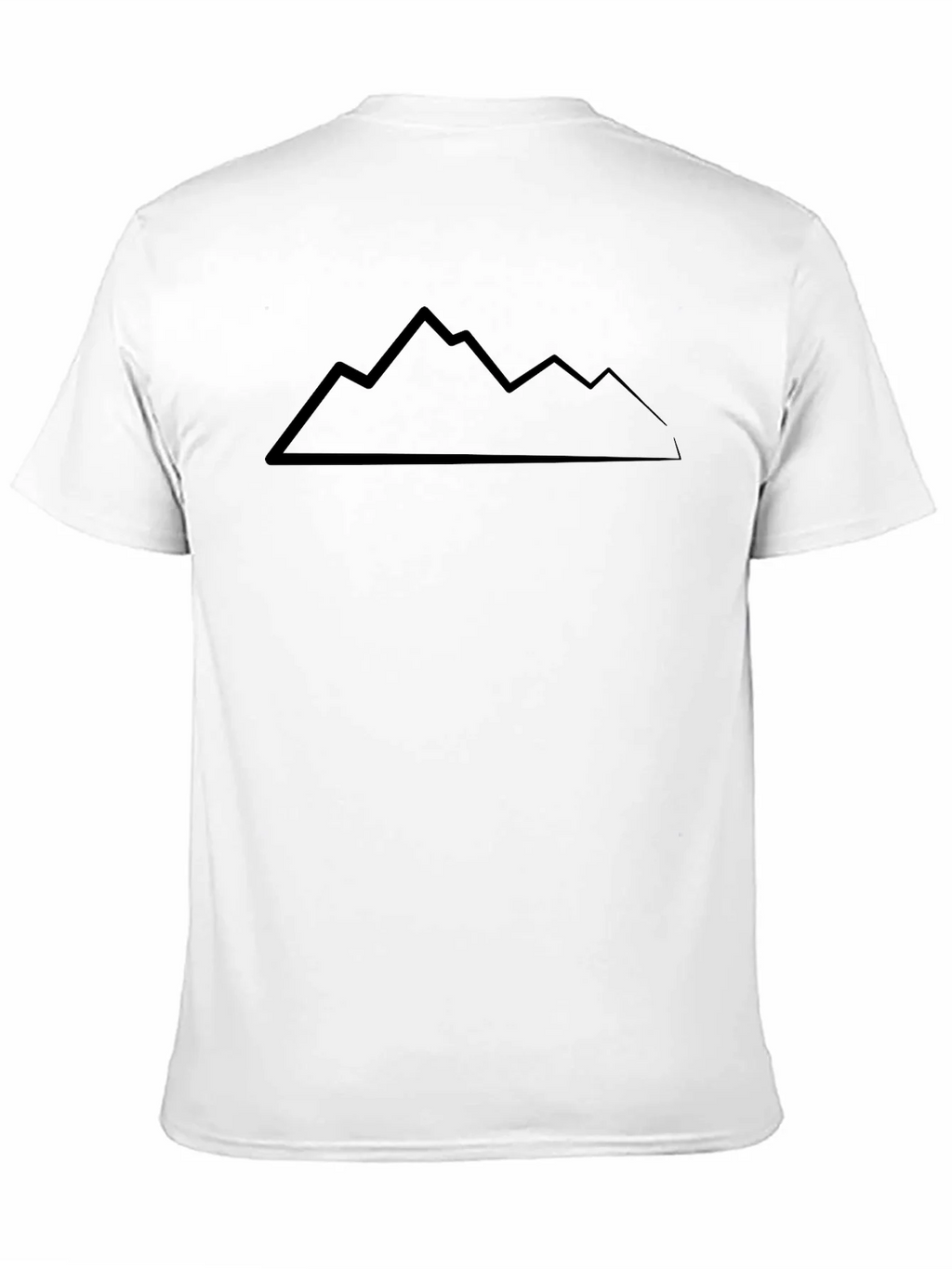 Mountain Peaks Graphic Tee - Black Cotton T-Shirt product image 10