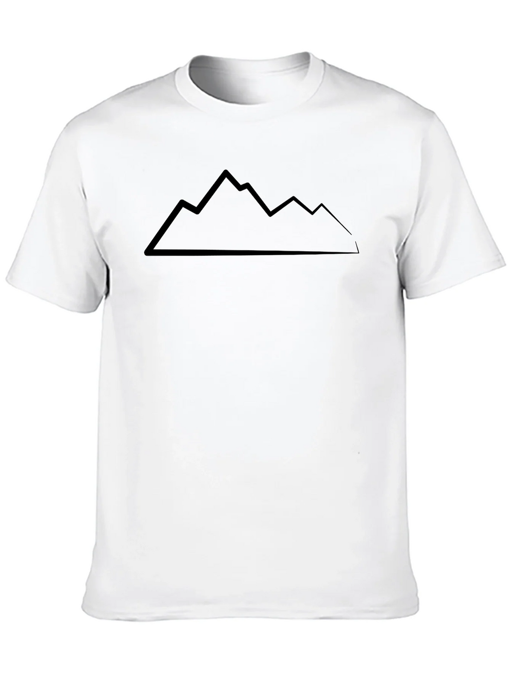 Mountain Peaks Graphic Tee - Black Cotton T-Shirt product image 9