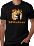 Self-Confidence Lion Graphic T-Shirt product image 1