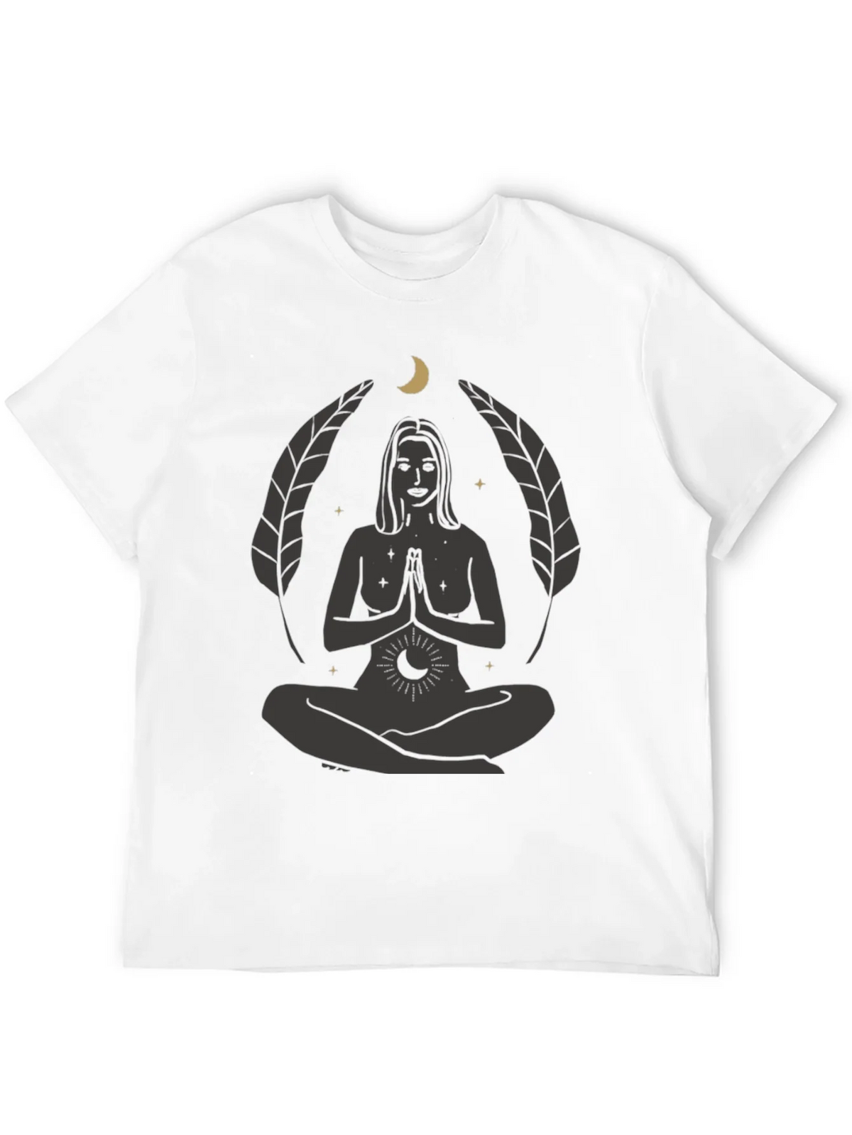 Zen Yoga Goddess Graphic T-Shirt - Black product image 11