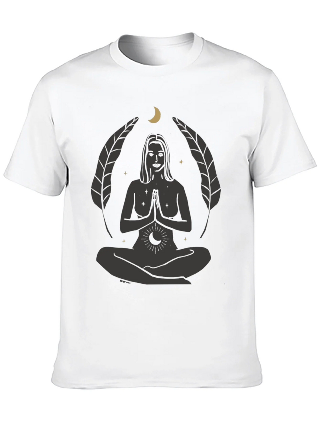 Zen Yoga Goddess Graphic T-Shirt - Black product image 9