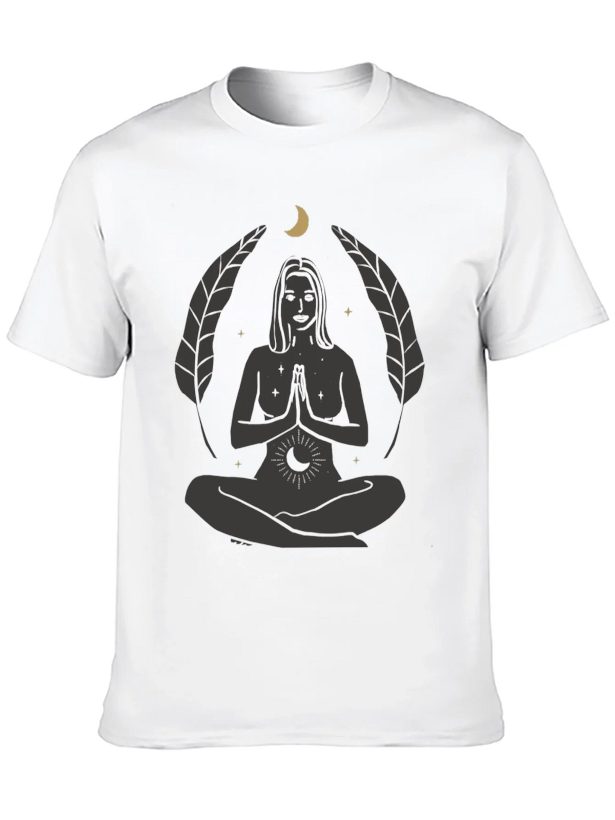 Zen Yoga Goddess Graphic T-Shirt - Black product image 9