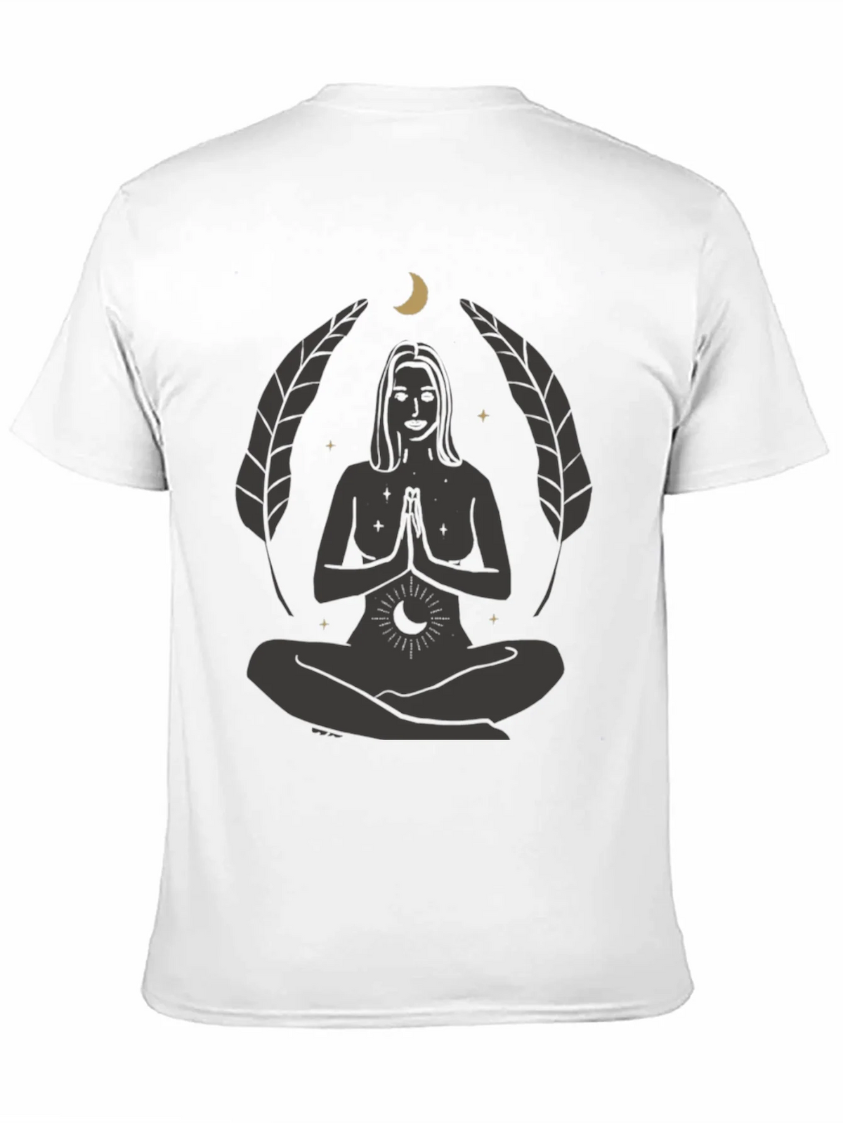 Zen Yoga Goddess Graphic T-Shirt - Black product image 10