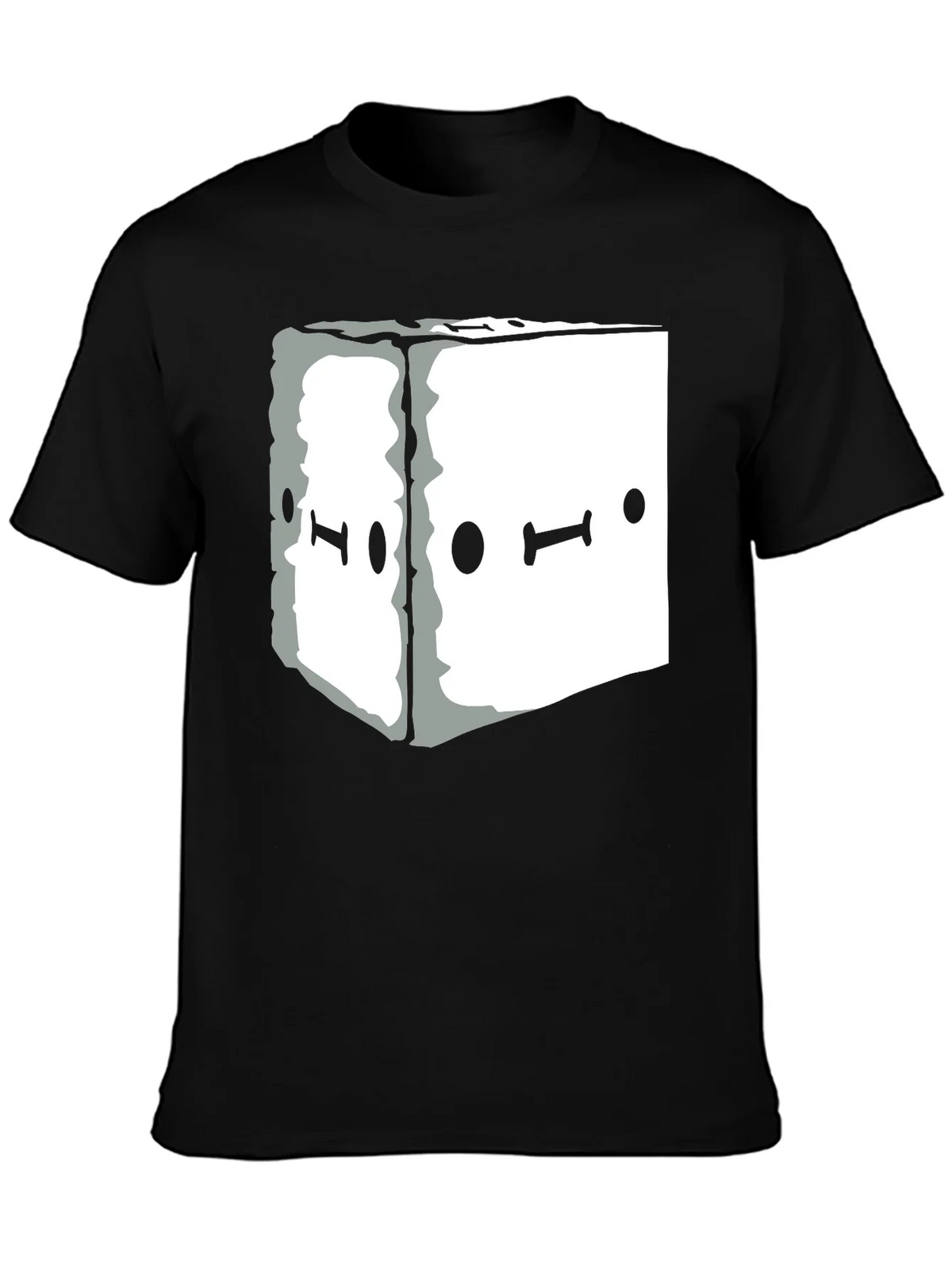 Abstract Graphic Tee - Black Unisex Casual T-Shirt product image 3
