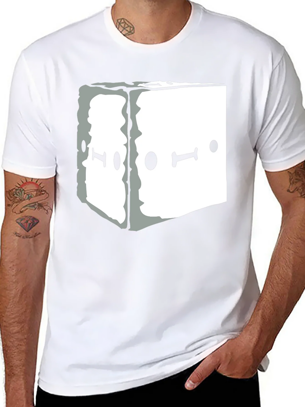 Abstract Graphic Tee - Black Unisex Casual T-Shirt product image 7