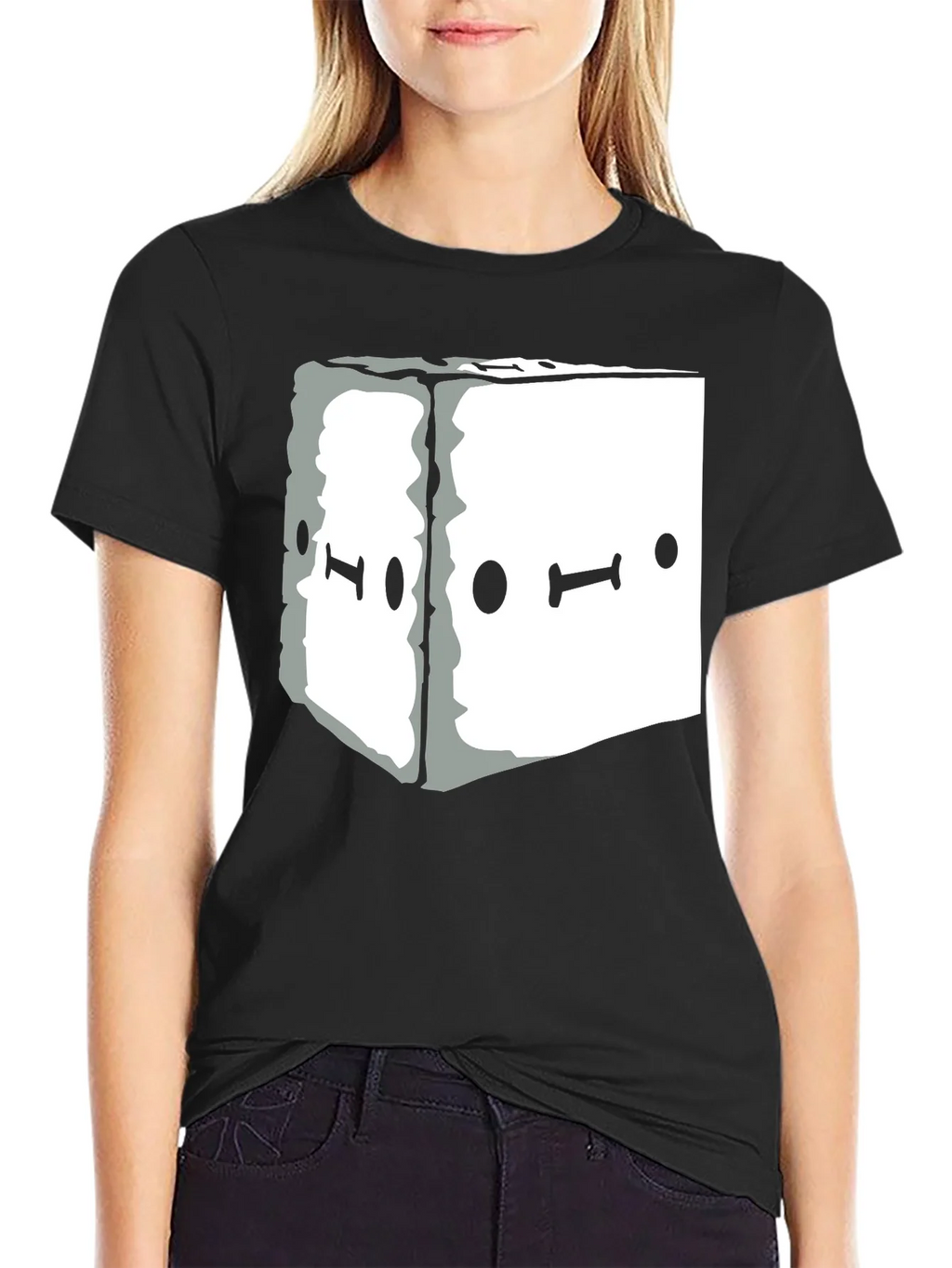 Abstract Graphic Tee - Black Unisex Casual T-Shirt product image 2
