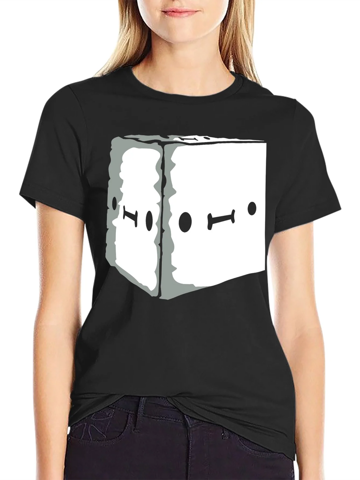 Abstract Graphic Tee - Black Unisex Casual T-Shirt product image 2
